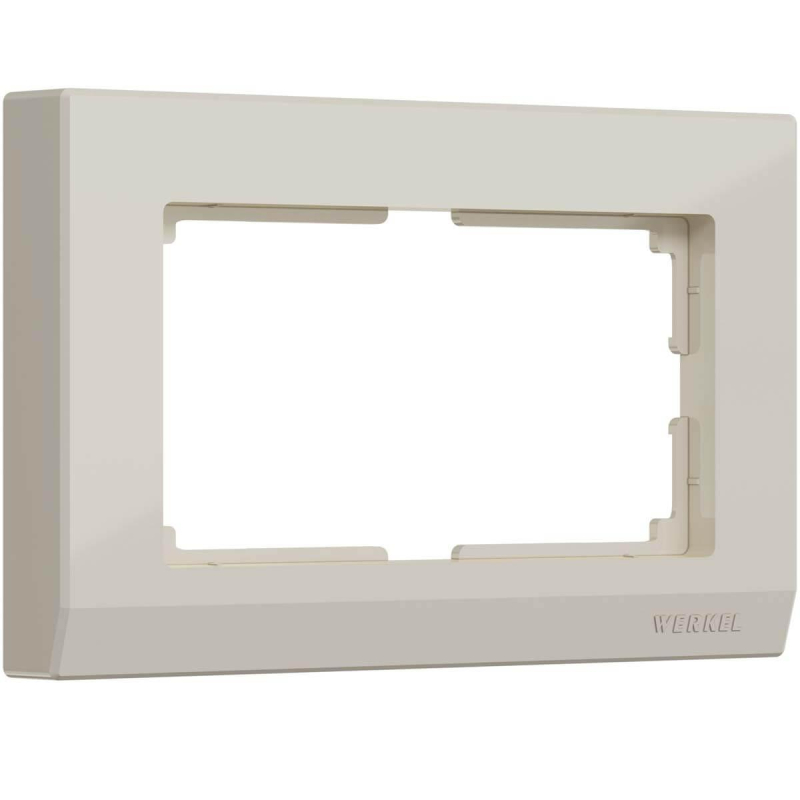 Рамка Werkel Stark для двойной розетки слоновая кость W0081803 4690389162077 4690389162077 - магазин электротехники Electroshop