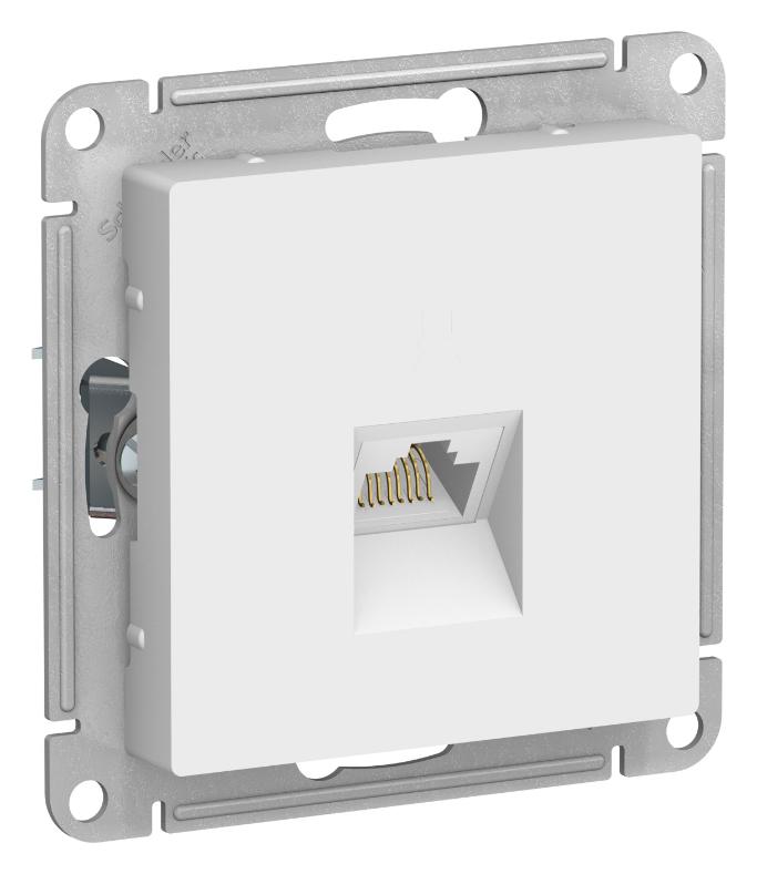 Розетка компьютерная RJ45 кат 6А AtlasDesign белый Systeme Electric ATN000186 ATN000186 - магазин электротехники Electroshop