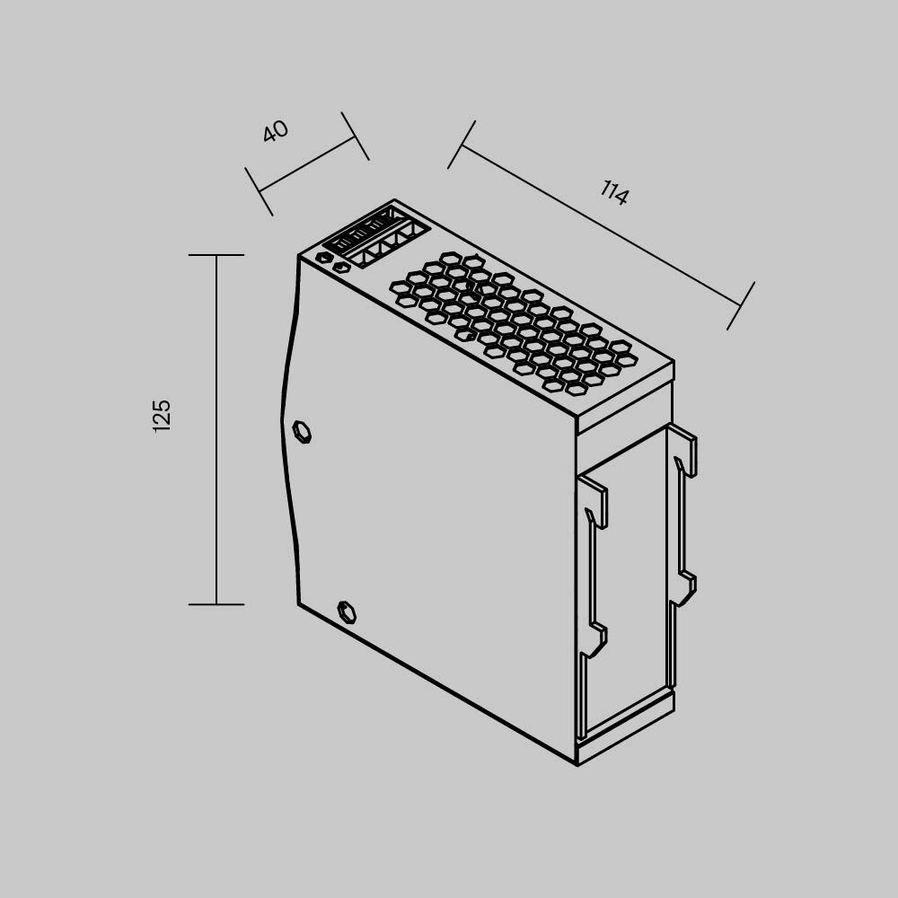Блок питания Maytoni PSL015 120Вт DC24В IP20 821012 821012 - магазин электротехники Electroshop
