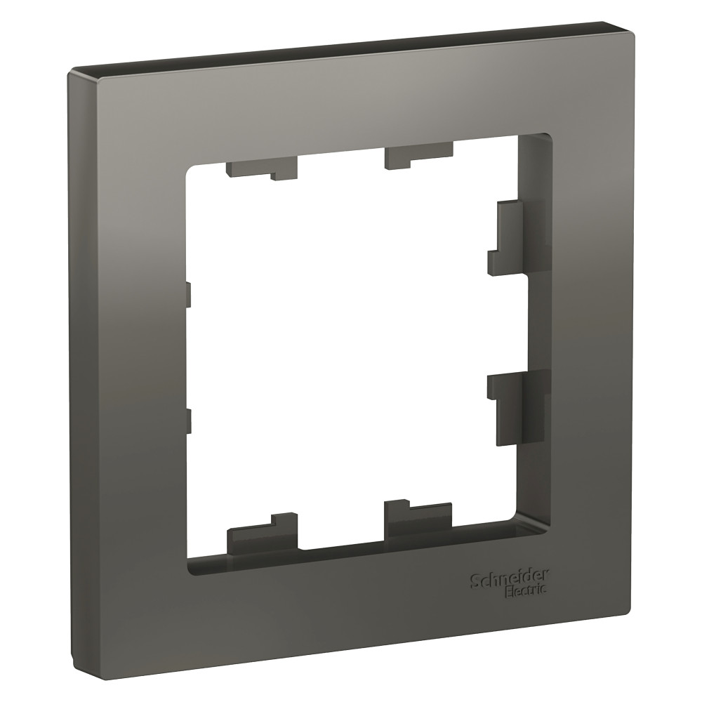 Рамка AtlasDesign 1 пост сталь  Systeme Electric ATN000901 ATN000901 - магазин электротехники Electroshop