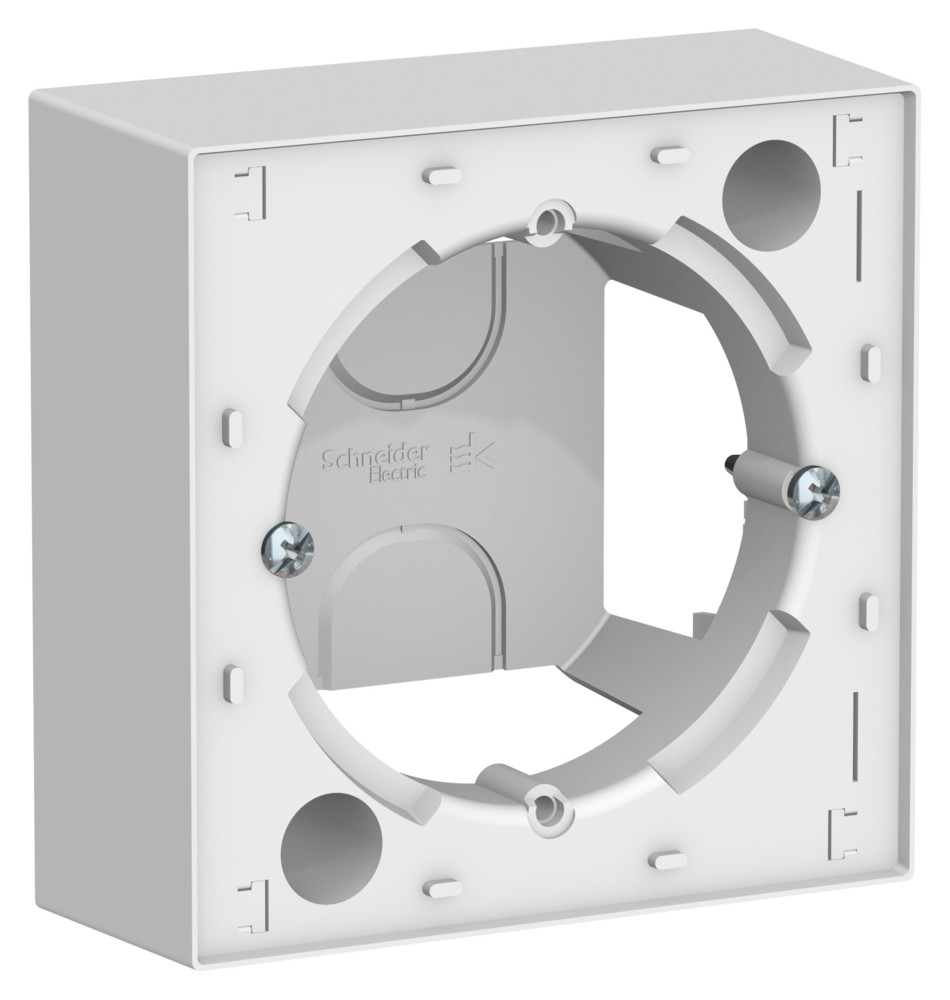 Коробка 1 пост для накладного монтажа AtlasDesign лотос  Systeme Electric ATN001300 ATN001300 - магазин электротехники Electroshop