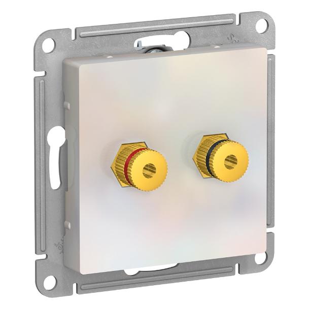 Аудиорозетка двойная AtlasDesign жемчуг Systeme Electric ATN000487 ATN000487 - магазин электротехники Electroshop
