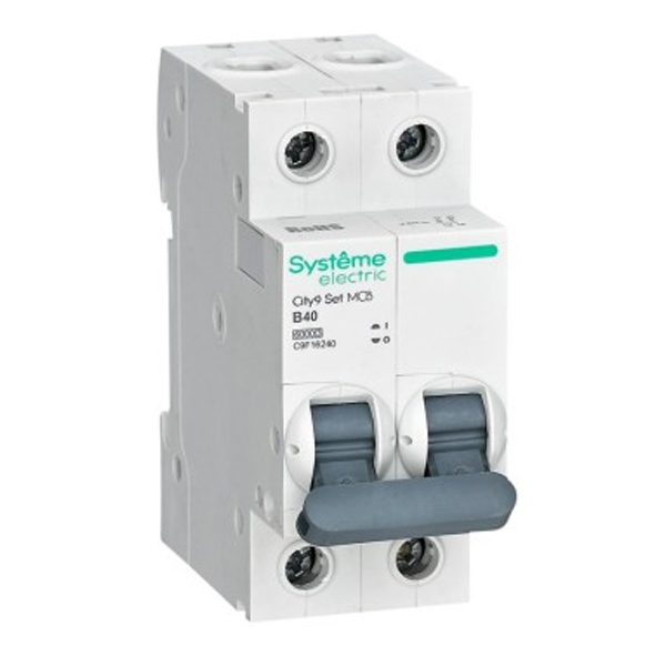 Автоматический выключатель Systeme Electric City9 Set 2П 40А В 6кА 230В (автомат) C9F16240 C9F16240 - магазин электротехники Electroshop