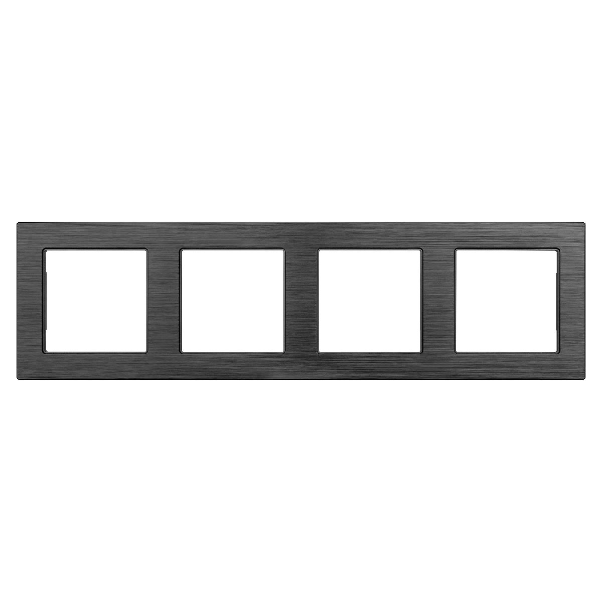 Рамка четырехместная Arlight FRM-PRESTO-ALS-4-BK 043862 043862 - магазин электротехники Electroshop