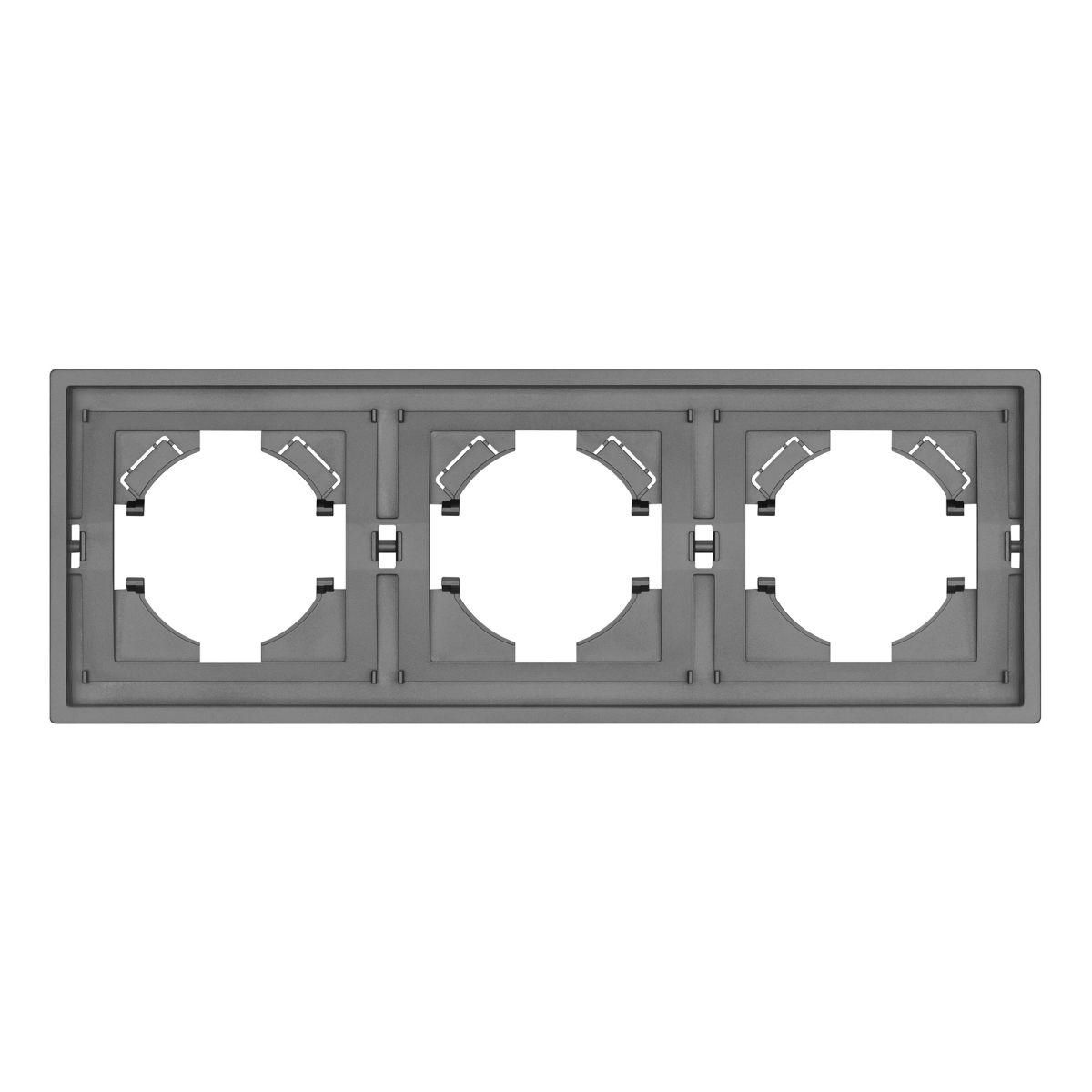 Рамка пластиковая на 3 поста Arlight FRM-TENDO-PL-3-GR 053845 053845 - магазин электротехники Electroshop