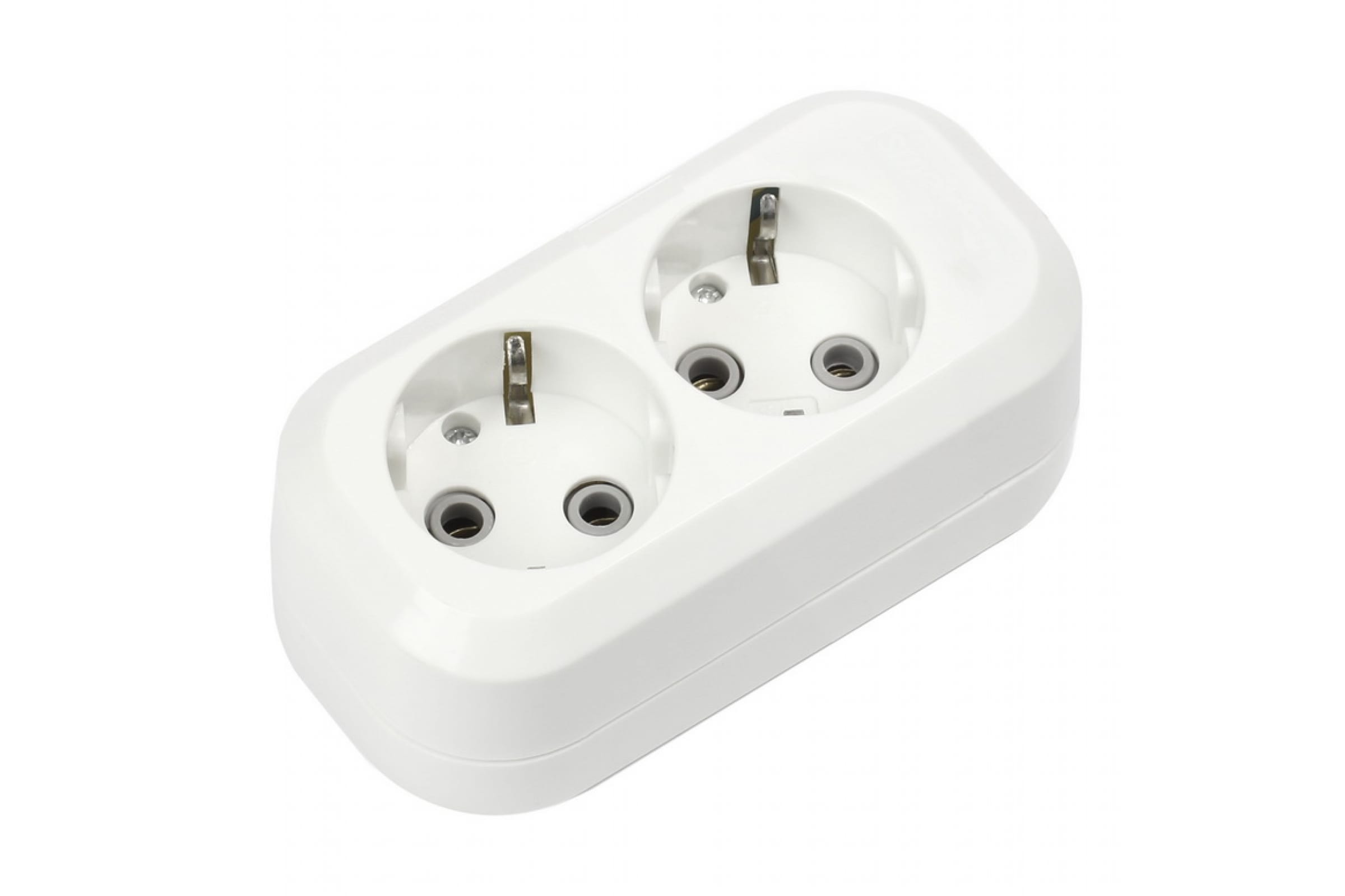Колодка 2 гнезда 16А/3,5кВт c заземлением Smartbuy SBE-16-2-00-Z SBE-16-2-00-Z - магазин электротехники Electroshop