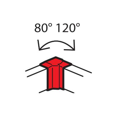 Внутренний угол 130x50мм изменяемый 80°-120° 638041 Legrand METRA 638041 - магазин электротехники Electroshop