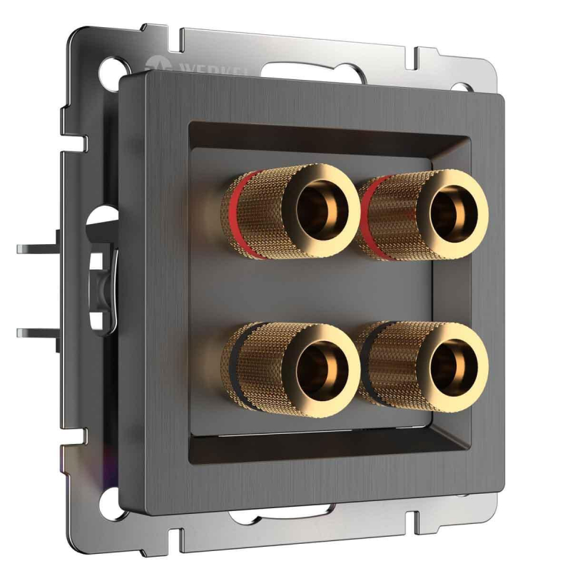 Акустическая розетка Werkel (графит рифленый) W1185004 4690389158698 4690389158698 - магазин электротехники Electroshop