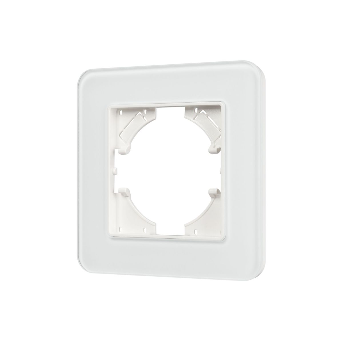 Рамка стеклянная на 1 пост Arlight FRM-OMALI-GS-1-WH 049648 049648 - магазин электротехники Electroshop