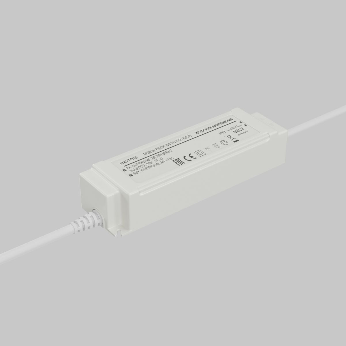 Источник напряжения Maytoni Led Strip PSL026 24В 35Вт IP67 822016 822016 - магазин электротехники Electroshop