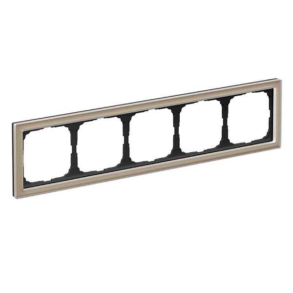 Рамка Systeme Electric ArtGallery Pure 5 постов органическое стекло шампань GAL320505 GAL320505 - магазин электротехники Electroshop