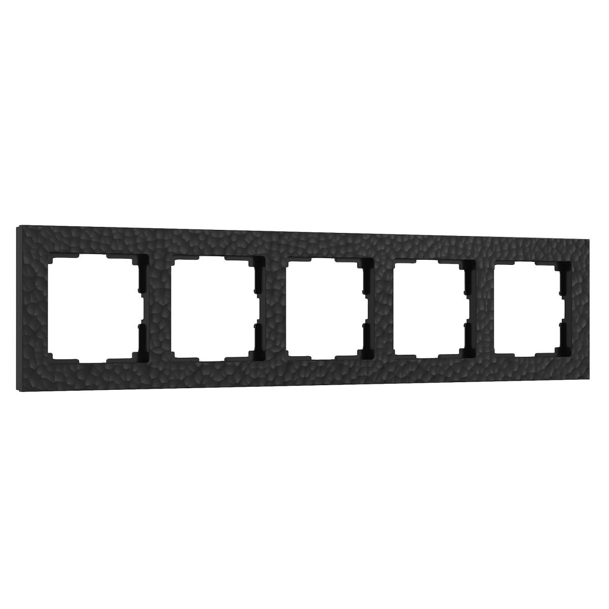Рамка Werkel Hammer черный 4690389163579 4690389163579 - магазин электротехники Electroshop