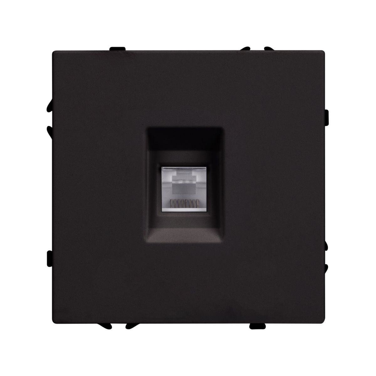 Розетка компьютерная софт-тач черный оникс Arlight SCT-MPC1-SFPL-BK (RJ-45, CAT6) 054305(1) 054305(1) - магазин электротехники Electroshop