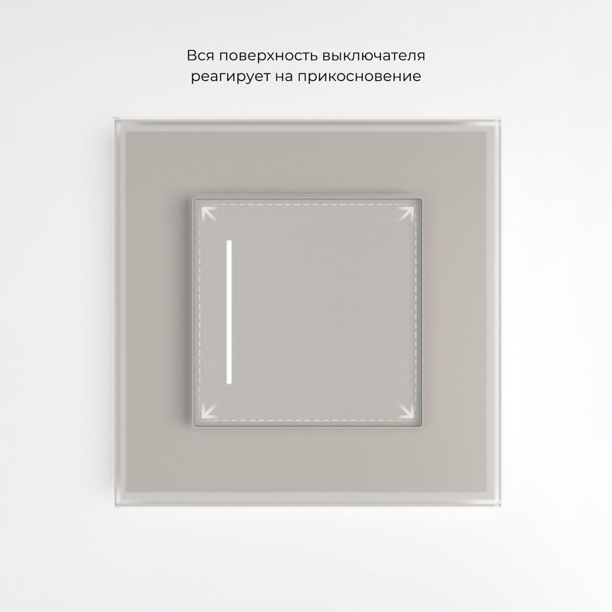 Умный сенсорный выключатель одноклавишный Werkel W4513641 4690389213915 4690389213915 - магазин электротехники Electroshop