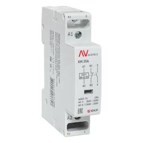 Контактор модульный EKF Averes КМ 25А 1NO+1NC 230В AC 1 модуль km-av-1-25-11-230V km-av-1-25-11-230V - магазин электротехники Electroshop