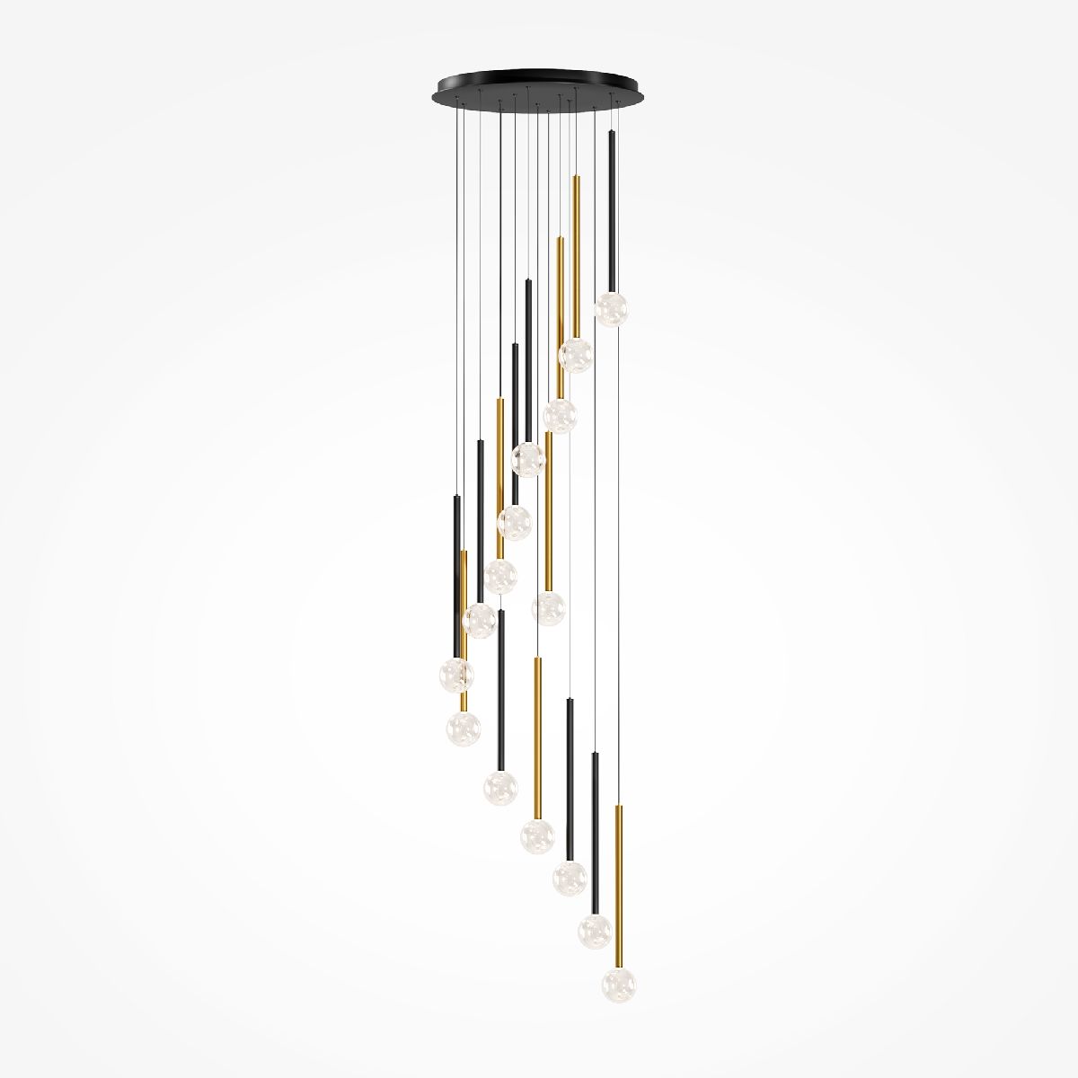 Каскадная люстра Maytoni Bubble dream MOD383PL-L40BBS3K MOD383PL-L40BBS3K - магазин электротехники Electroshop