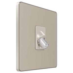 Розетка телевизионная Infinity TV/FM/SAT 5-2400MГц песчаный берег Systeme Electric FSE000598 FSE000598 - магазин электротехники Electroshop