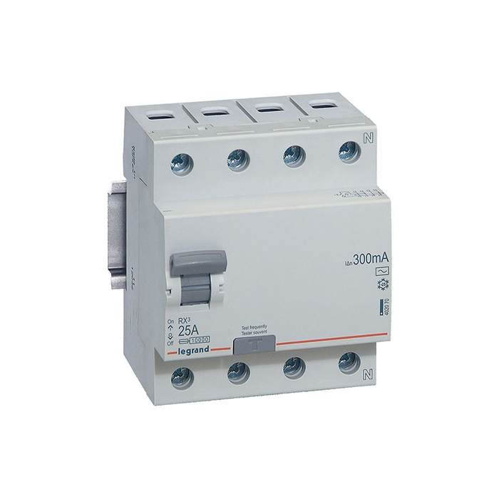 УЗО Legrand 402070 ВДТ RX3 300ма 25А 4п АС 402070 - магазин электротехники Electroshop