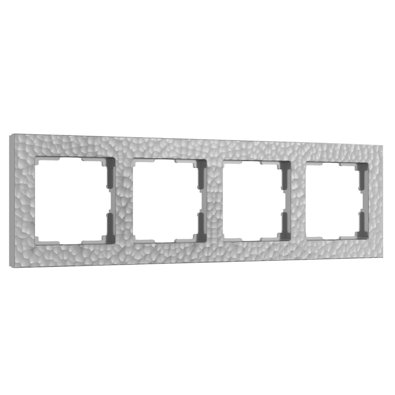 Рамка Werkel Hammer серебряный 4690389163487 4690389163487 - магазин электротехники Electroshop