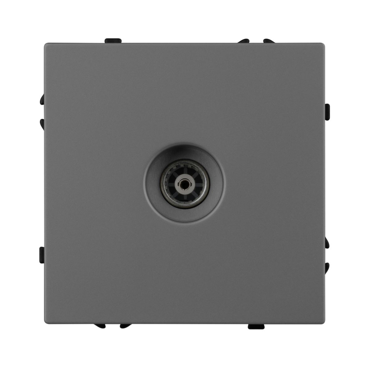 Розетка ТВ софт-тач серый базальт Arlight SCT-MTV1-SFPL-GR (TV) 054295(1) 054295(1) - магазин электротехники Electroshop