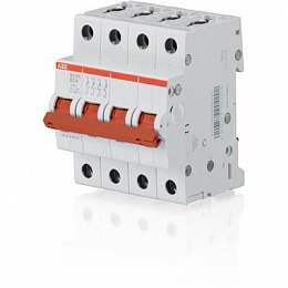 SHD204/32 Рубильник 4-полюсный модульный 32А (красный рычаг) ABB 2CDD274111R0032 2CDD274111R0032 - магазин электротехники Electroshop
