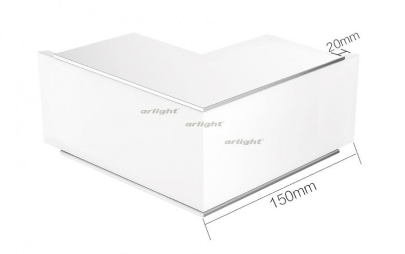 Угол Arlight S2-LINE-7977-L90W внешний 021263 021263 - магазин электротехники Electroshop