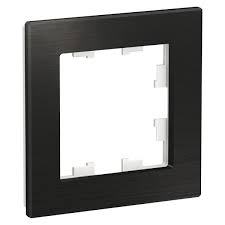 Рамка AtlasDesign Nature 1 пост металл оникс Systeme Electric ATN312301 ATN312301 - магазин электротехники Electroshop