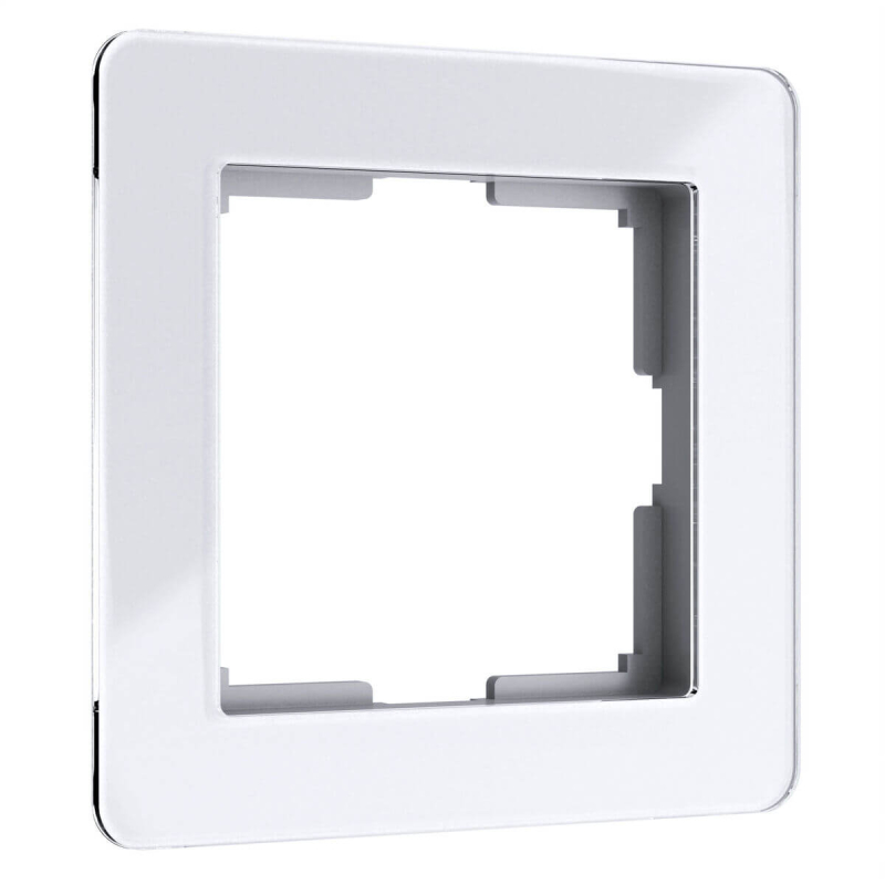 Рамка на 1 пост Werkel Acrylic белый 4690389184819 W0012701 4690389184819 - магазин электротехники Electroshop