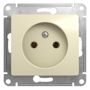 Розетка без заземления 16А механизм Schneider Electric Glossa бежевый GSL000241 GSL000241 - магазин электротехники Electroshop
