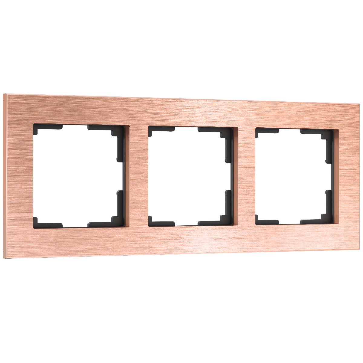 Рамка на 3 поста Werkel Aluminium 4690389182891 W0031712 a058764 4690389182891 - магазин электротехники Electroshop
