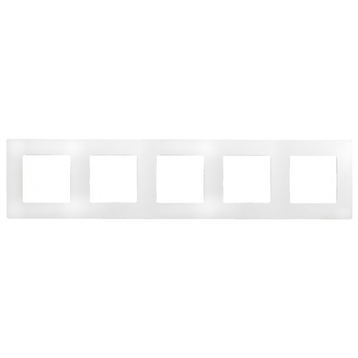 Рамка Legrand Etika 5 постов, белый 672505 672505 - магазин электротехники Electroshop