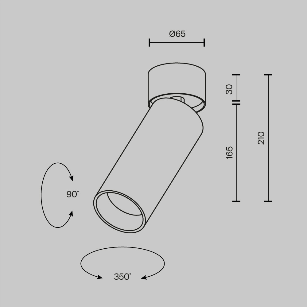 Спот Maytoni Technical Focus Led C055CL-L20W2.7-3-4K-M-W C055CL-L20W2.7-3-4K-M-W - магазин электротехники Electroshop