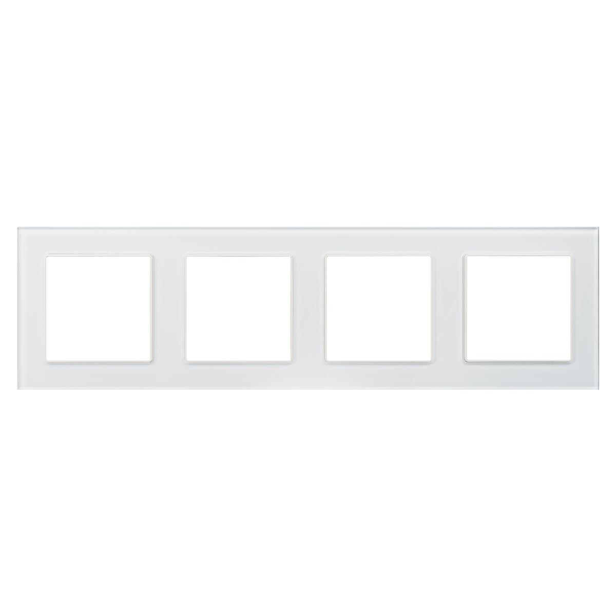 Рамка четырехместная Arlight FRM-GLARE-GS-4-WH 043802 043802 - магазин электротехники Electroshop