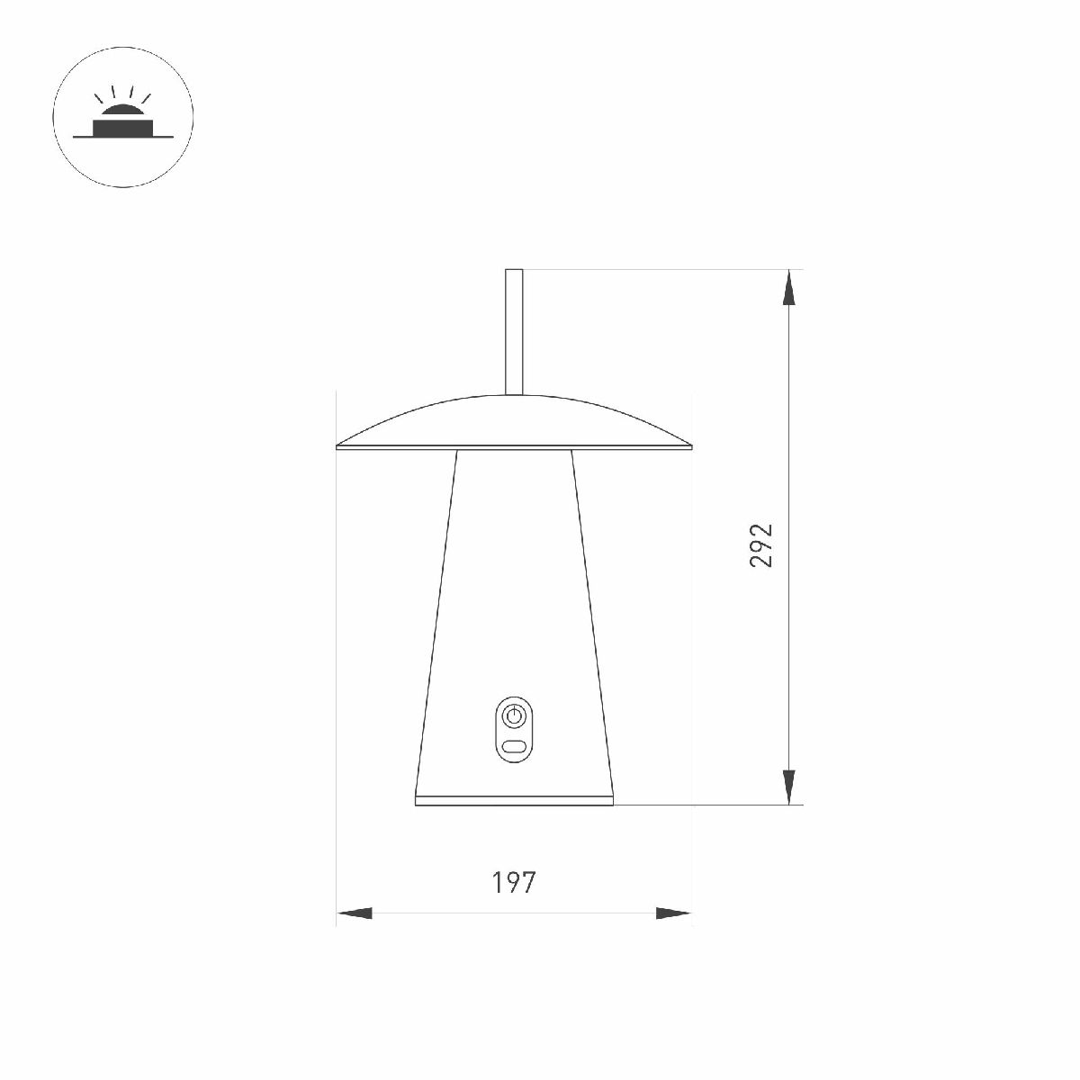 Уличная настольная лампа Arlight SP-PATIO-TAB-2W Warm3000 (BK, 127 deg) 043587 043587 - магазин электротехники Electroshop