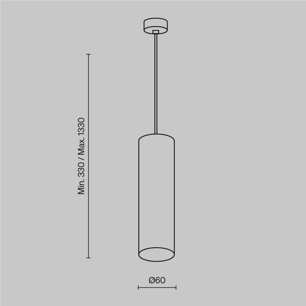 Подвесной светильник Maytoni Technical Focus P075PL-01W P075PL-01W - магазин электротехники Electroshop