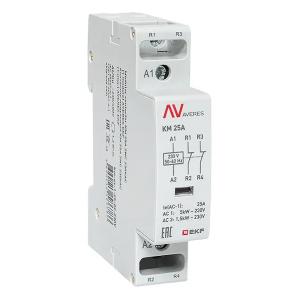 Контактор модульный EKF Averes КМ 25А 2NC 230В AC 1 модуль km-av-1-25-02-230V km-av-1-25-02-230V - магазин электротехники Electroshop