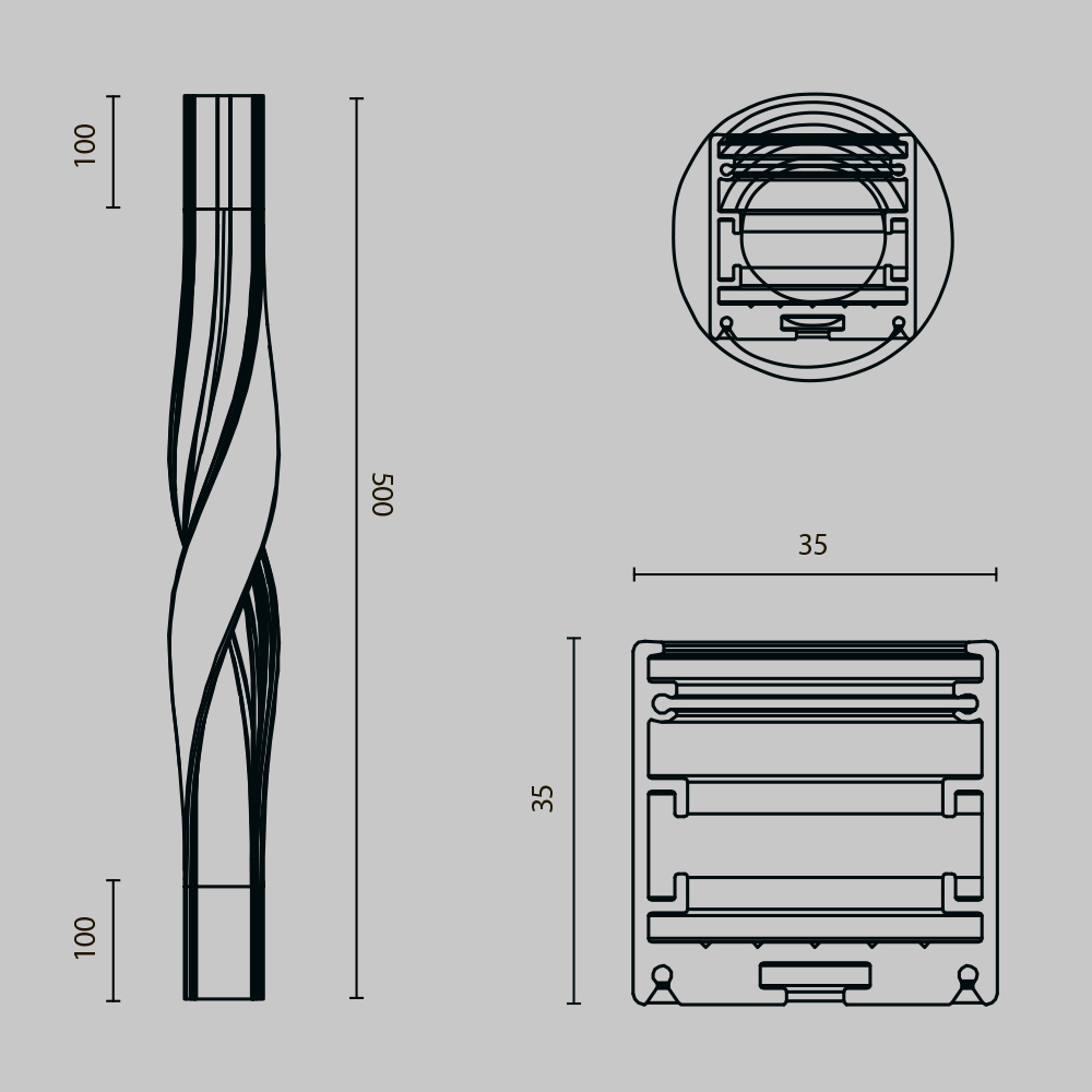 Радиусный профиль Maytoni Led strip ALM-3535R-B-T-180°-0.5M ALM-3535R-B-T-180°-0.5M - магазин электротехники Electroshop