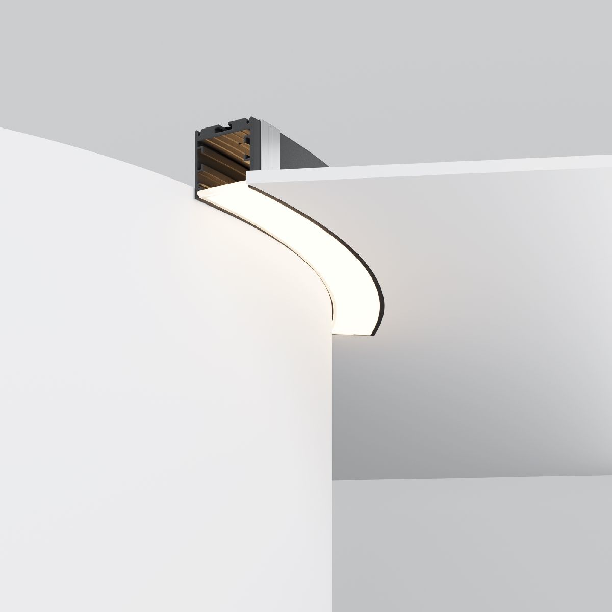Радиусный профиль Maytoni Led strip ALM-3535R-B-D-45°-0.8M ALM-3535R-B-D-45°-0.8M - магазин электротехники Electroshop