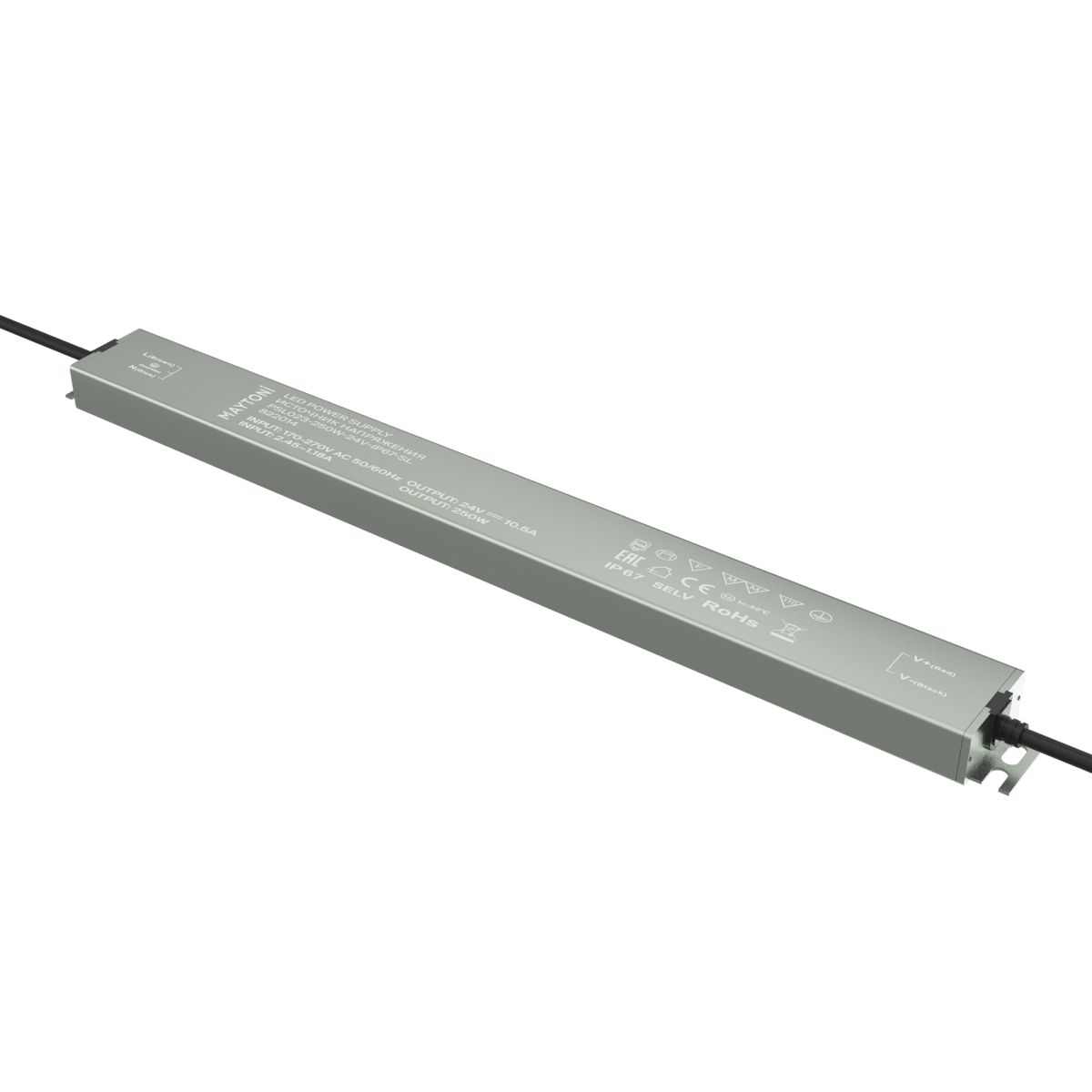 Блок питания Maytoni Led Strip PSL023 24В 250Вт IP 67 822014 822014 - магазин электротехники Electroshop