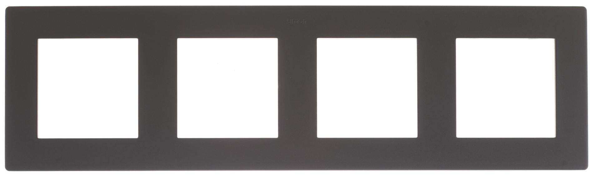 Рамка Simon 24 Harmonie 4 поста графит 2400640-038 2400640-038 - магазин электротехники Electroshop