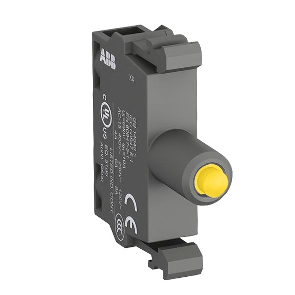 Патрон ABB MLBL-07Y со встроенным светодиодом желтый 230В AC 1SFA611621R1073 1SFA611621R1073 - магазин электротехники Electroshop
