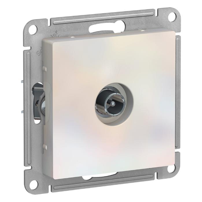 TV розетка оконечная 1DB AtlasDesign жемчуг Systeme Electric ATN000491 ATN000491 - магазин электротехники Electroshop