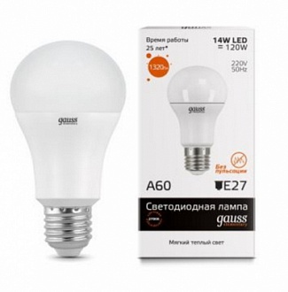 Лампа Gauss LED Elementary A60 20W E27 3000K 23219 23219 - магазин электротехники Electroshop