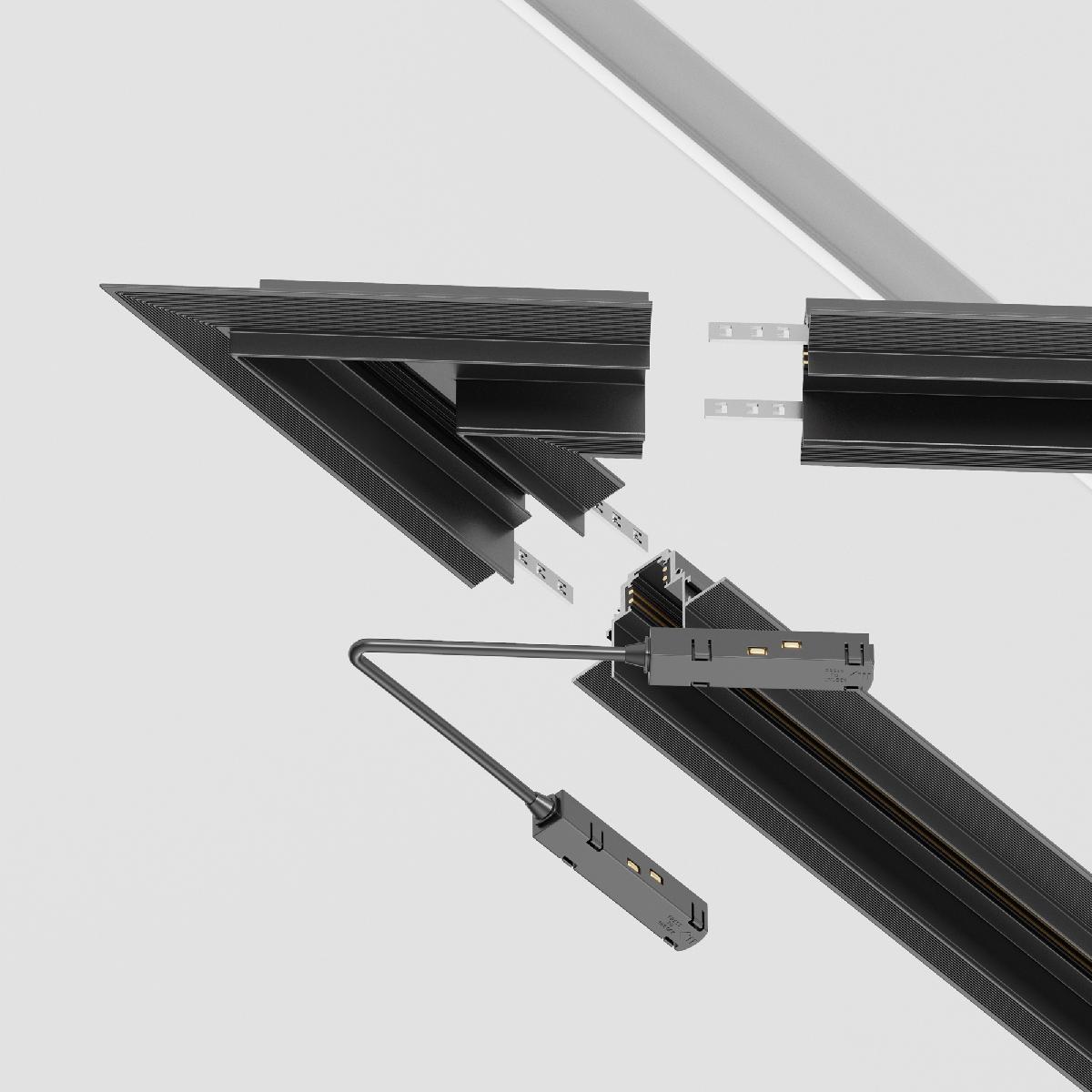 Угол-соединитель для трека Maytoni Technical Accessories for tracks Gravity TRA010CLS-42B TRA010CLS-42B - магазин электротехники Electroshop