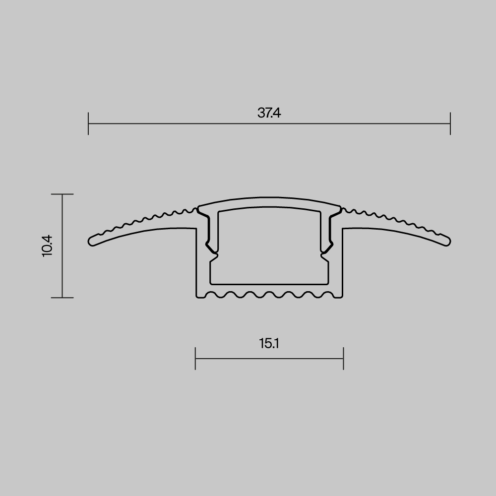 Профиль встраиваемый в пол Maytoni Led Strip  636023 636023 - магазин электротехники Electroshop