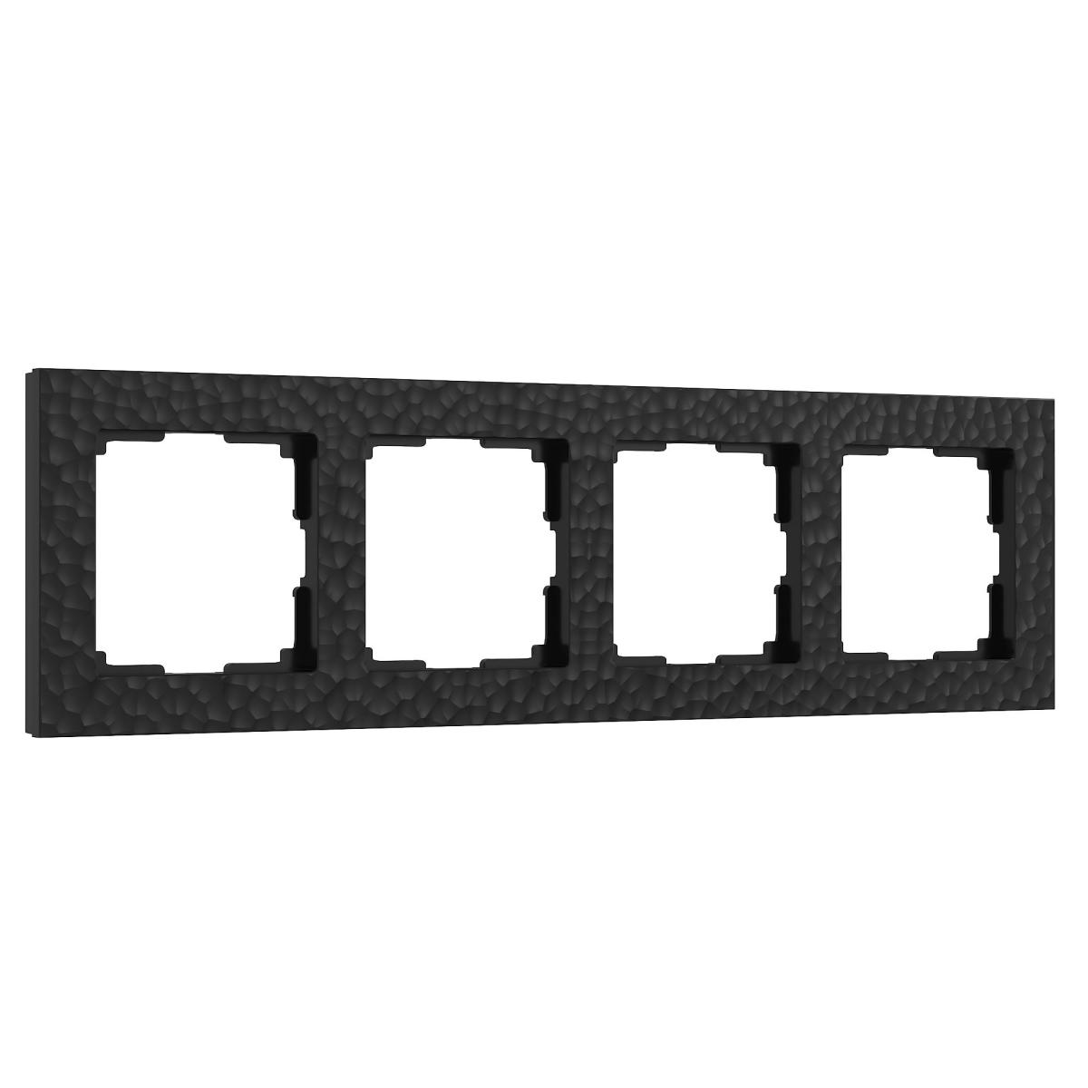 Рамка Werkel Hammer черный 4690389163494 4690389163494 - магазин электротехники Electroshop