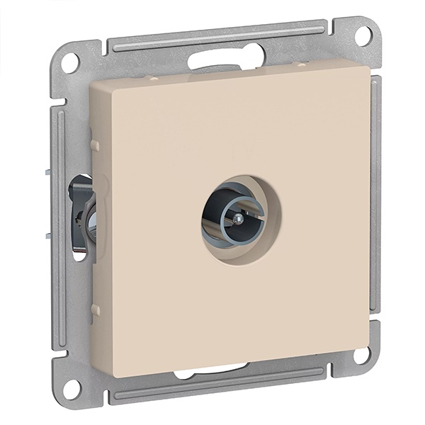 TV розетка оконечная 1DB AtlasDesign бежевый Systeme Electric ATN000291 ATN000291 - магазин электротехники Electroshop