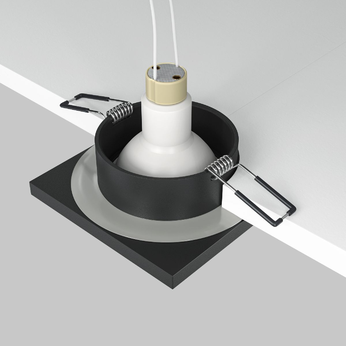 Встраиваемый светильник Maytoni Technical Stark DL083-01-GU10-SQ-B DL083-01-GU10-SQ-B - магазин электротехники Electroshop