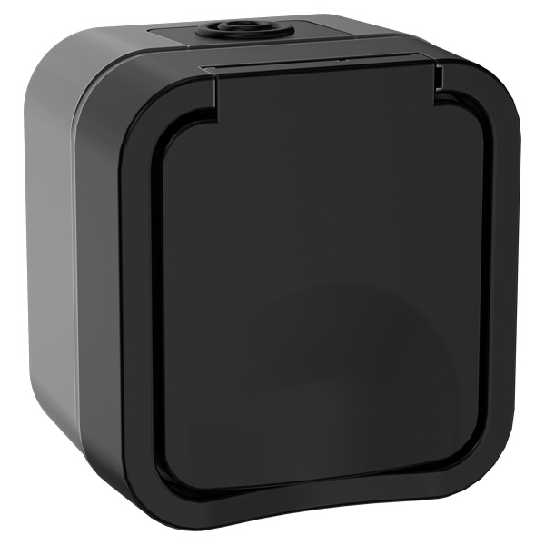 Розетка TORS TS120 2П+3 с крышкой и шторками 16А IP55 графит IEK TS-R16-16-55-K53 TS-R16-16-55-K53 - магазин электротехники Electroshop