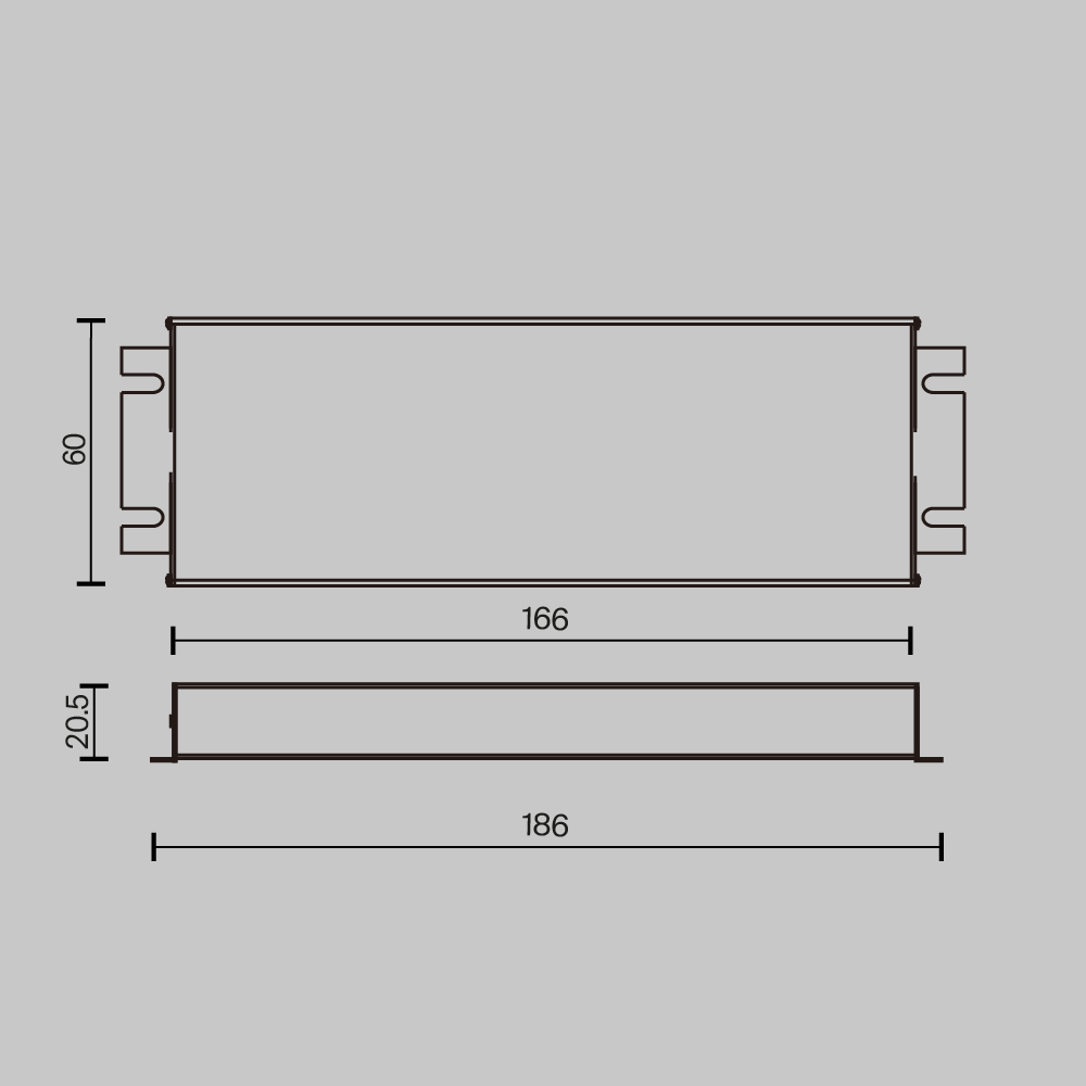 Источник напряжения Maytoni Triac 60Вт DC24В IP67 734001 734001 - магазин электротехники Electroshop